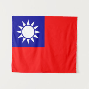 Tapiz ROC Taiwán - bandera taiwanesa - 中華民國國旗 - 青天白日滿地紅