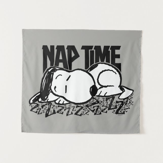 Tapiz Rock Tees | Tiempo de Nap Snoopy (Anverso (horizontal))