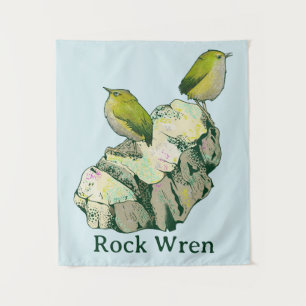 Tapiz Rock Wren birds Nueva Zelanda