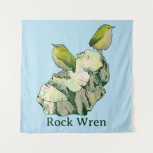 Tapiz Rock Wren birds Nueva Zelanda