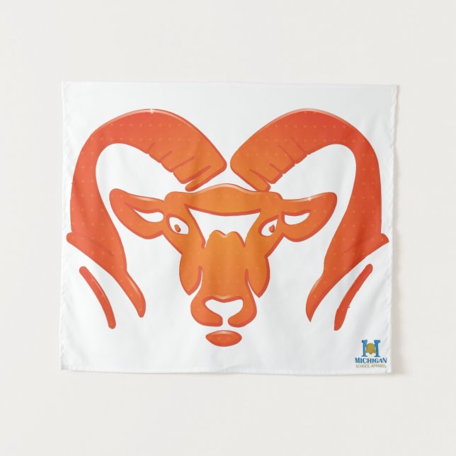 Tapiz Rockford Rams #4 (Anverso (horizontal))