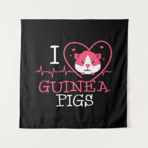 Tapiz Rodent de amor a los cerdos de Guinea   Cerdo de H