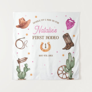 Tapiz Rodeo Cowgirl western Birthday Party