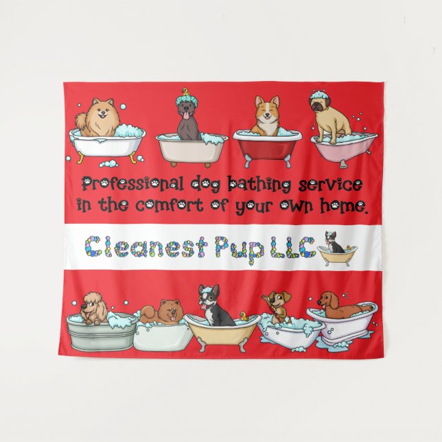 Tapiz rojo CPup (Anverso (horizontal))