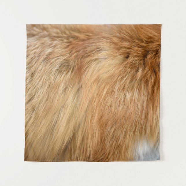 Tapiz Rojo Fox Fur Pattern Tile (Anverso)
