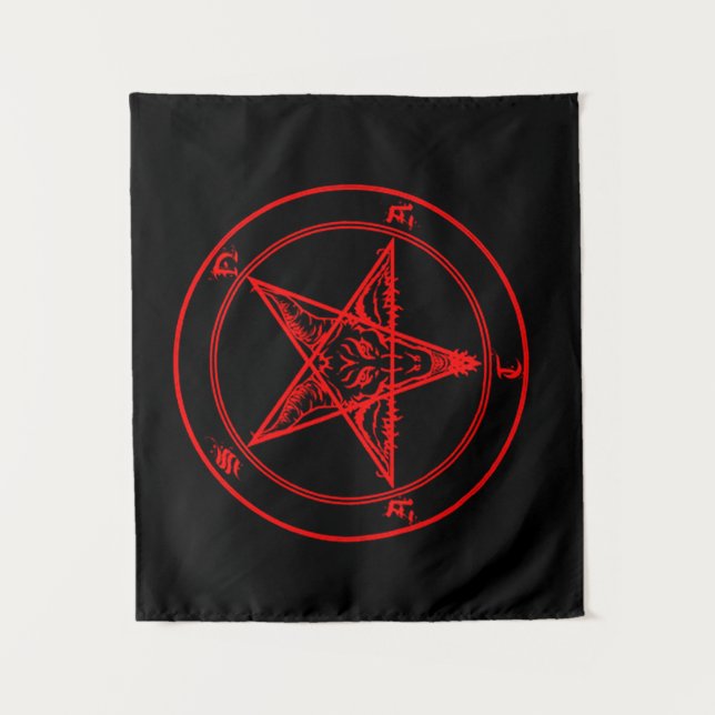 Tapiz Rojo Satanás (Anverso)