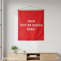 Tapiz rojo sólido personalizado - Personalizado pa
