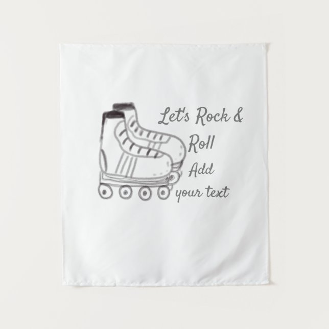 Tapiz roller skater agregar texto permite rodar niños ne (Anverso)