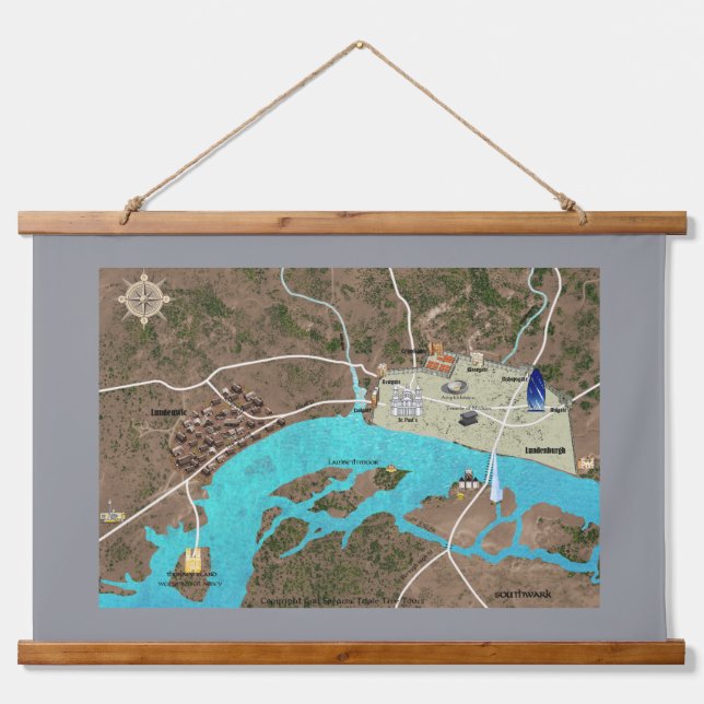 Tapiz romano y vikino de Londres (Anverso )