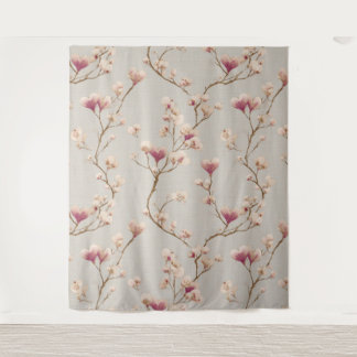 Tapiz Romantic Botanical Wall Tapestry – Heart Blossom