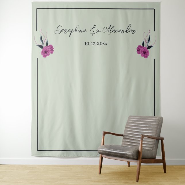 Tapiz Romántico Gótico Amantes Elegante De Bodas (In situ)