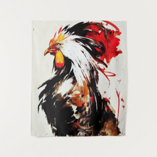 Tapiz Rooster Naturaleza salvaje Libre Espíritu Pintura