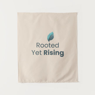 Tapiz Rooted Yet Rising Minimal Motivational Wall Tapest