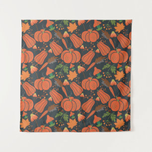 Tapiz Ropa de calabaza roja sin soldadura y zanahorias