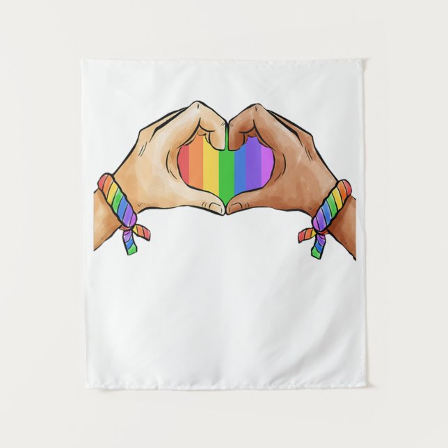 Tapiz Ropa De Orgullo Gay Lgbt Arcoiris  (Anverso)