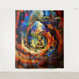 Tapiz Rorschach style Buddha 80x60 001