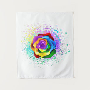 Tapiz Rosa arcoiris colorido