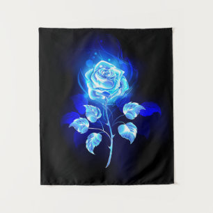 Tapiz Rosa azul en llamas