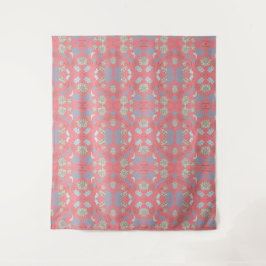 Tapiz Rosa de Flor Silvestre con Monograma Elegant