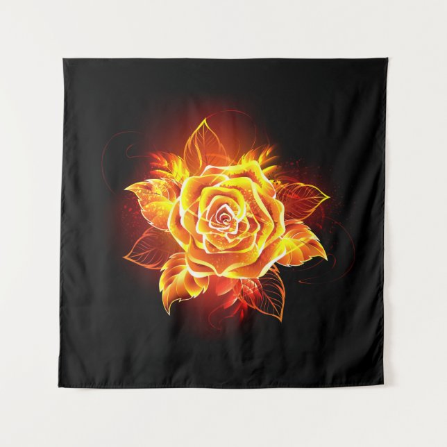 Tapiz Rosa de Fuego Florido (Anverso)