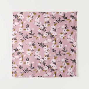 Tapiz Rosa de la flor del cerezo: primavera tensa