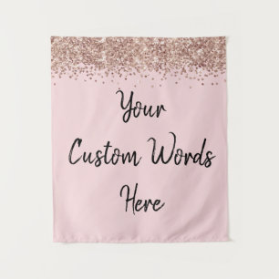 Tapiz Rosa dorado personalizado foto rosa personalizada