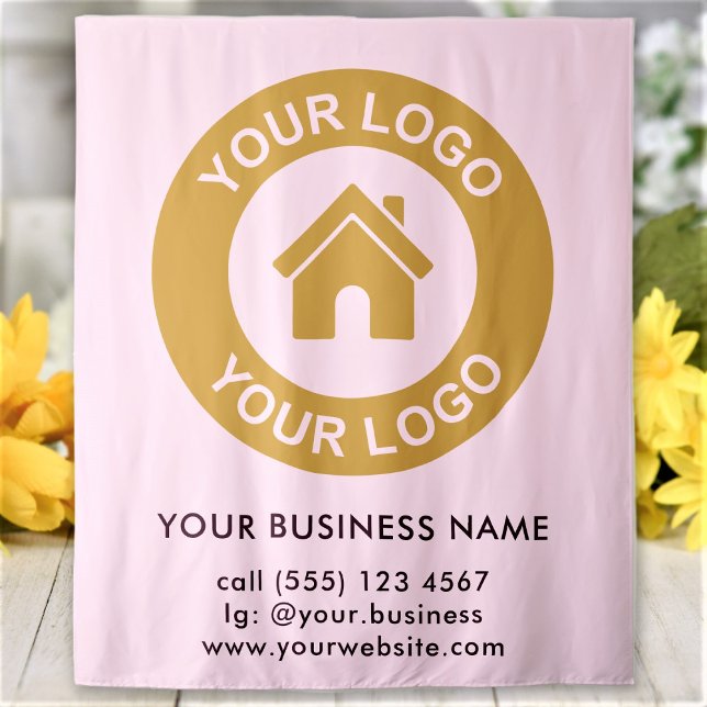 Tapiz Rosa Evento Empresarial Logo de Empresa Pers (Subido por el creador)