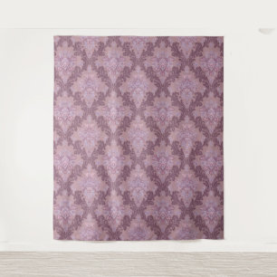 Tapiz Rosa Lavanda Polvorienta Lila Mauve Damask Elegant