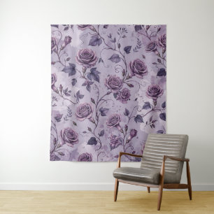 Tapiz Rosa Lavanda Polvorienta Tonos Soñadores Florales