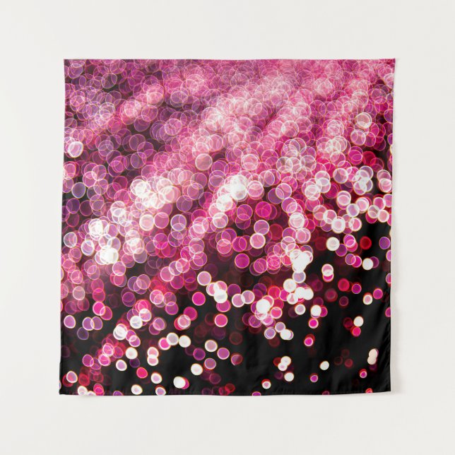 Tapiz Rosa ondulado: Borrón claro abstracto (Anverso)