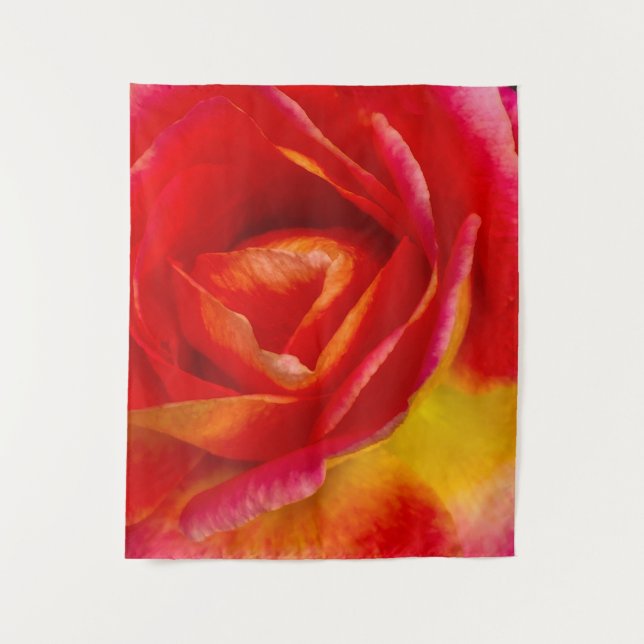 Tapiz Rosa Roja y Amarilla (Anverso)