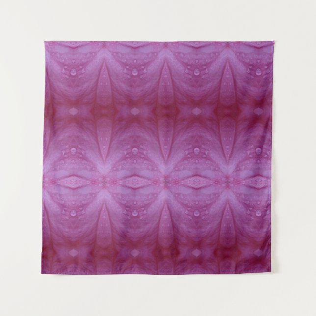 Tapiz Rosa Rosa Ikat también Pouf (Anverso)