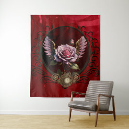 Tapiz Rosa Steampunk