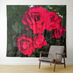 Tapiz Rosaleda de Rosas Rojas