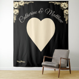 Tapiz Rosas elegantes Sepia y Black