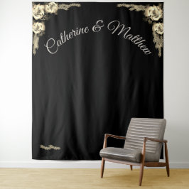 Tapiz Rosas elegantes Sepia y Black