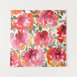 Tapiz Rosas rojas desgastadas, patrón sin costuras.