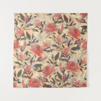 Rosas salvajes de primavera: patrón de acuarela.