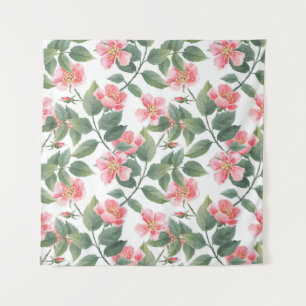 Tapiz Rosas silvestres acuarela Floral Seamless