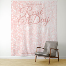 Tapiz Rosé Todo el Día | Evento Foto Selfie Fondo