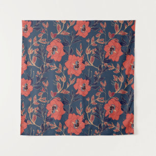Tapiz Roses Roses Roses Peonies Fondo oscuro