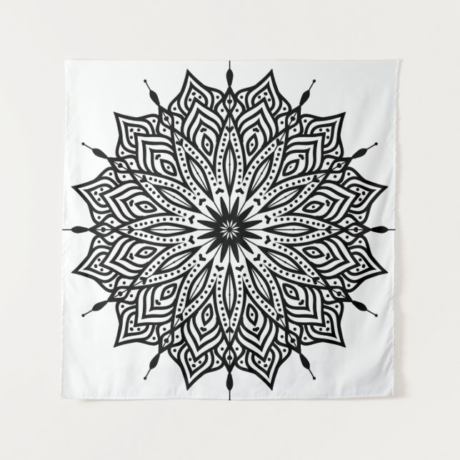 Tapiz Rosette mandala ornament decor (Anverso)