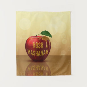 Tapiz Rosh Hashanah Año Nuevo judío Miel Apple