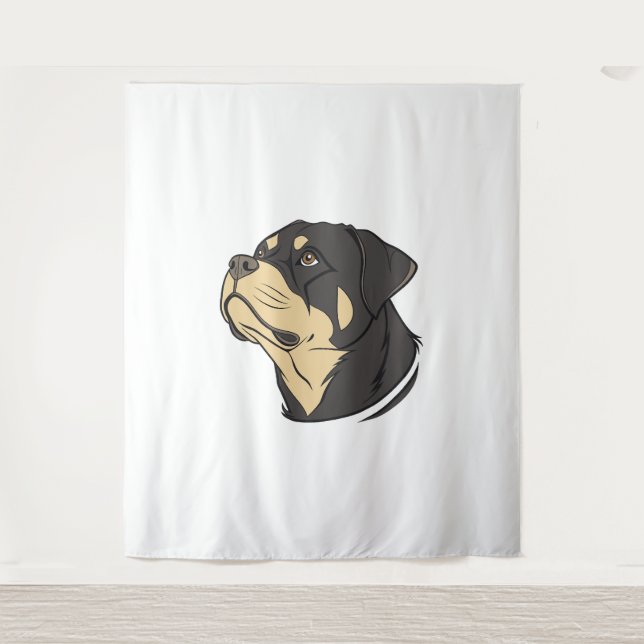 Tapiz Rottweiler Dog Art (Anverso)