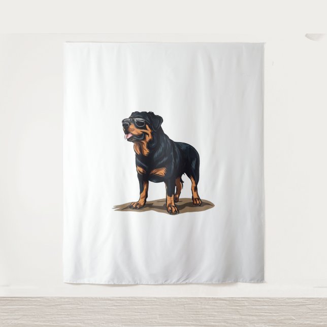 Tapiz Rottweiler El Explorador (Anverso)