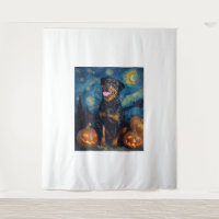 Rottweiler Perro Lindo Halloween Jack O Lantern Ca