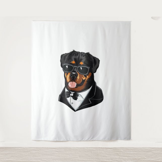 Tapiz Rottweiler The Bodyguard (Anverso)
