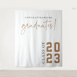 Tapiz Rótulo de pancarta de Fiesta de escuela de posgrad