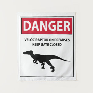 Tapiz Rótulo de peligro (Raptors)