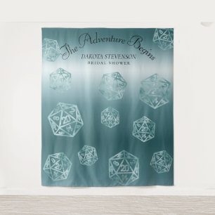 Tapiz RPG Luxe Aqua Fantasy Tabletop Gamop Photo Booth